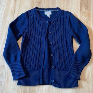 Navy Cable Knit School Uniform Sweater